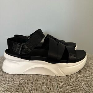 Women's Black Platform Sandals
